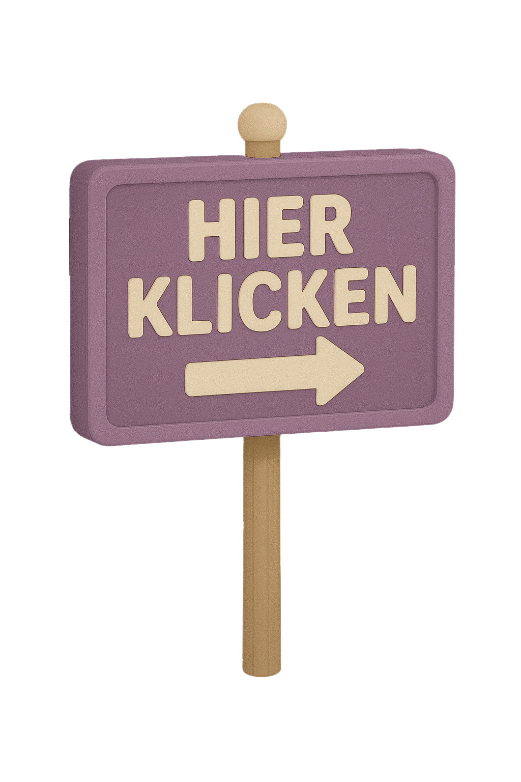 Hier klicken Schild